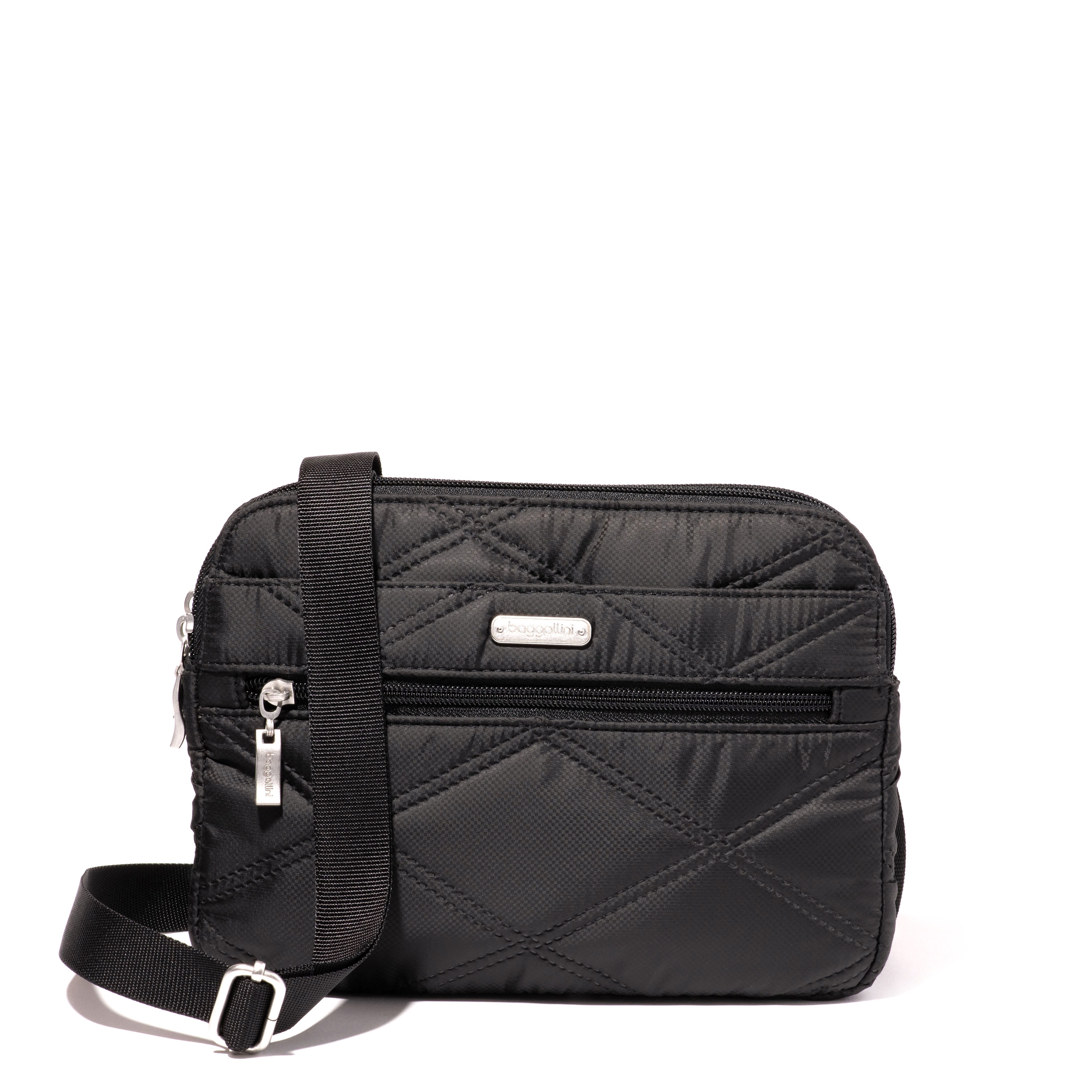 Quilted Double Zip Anytime Crossbody | Baggallini