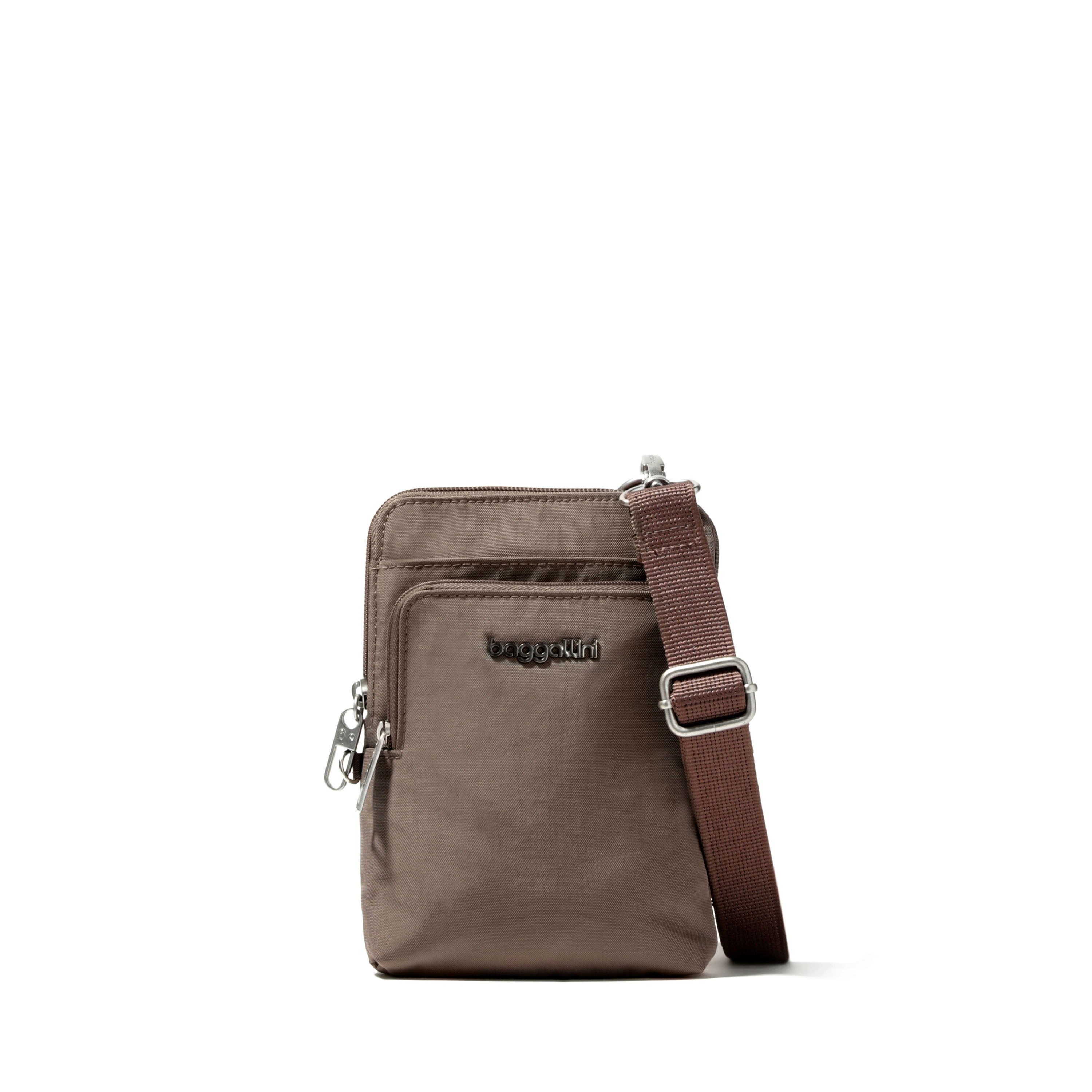 Women's Activity Anti-Theft Crossbody Bag | Securtex | Baggallini in Beige | Xsmall