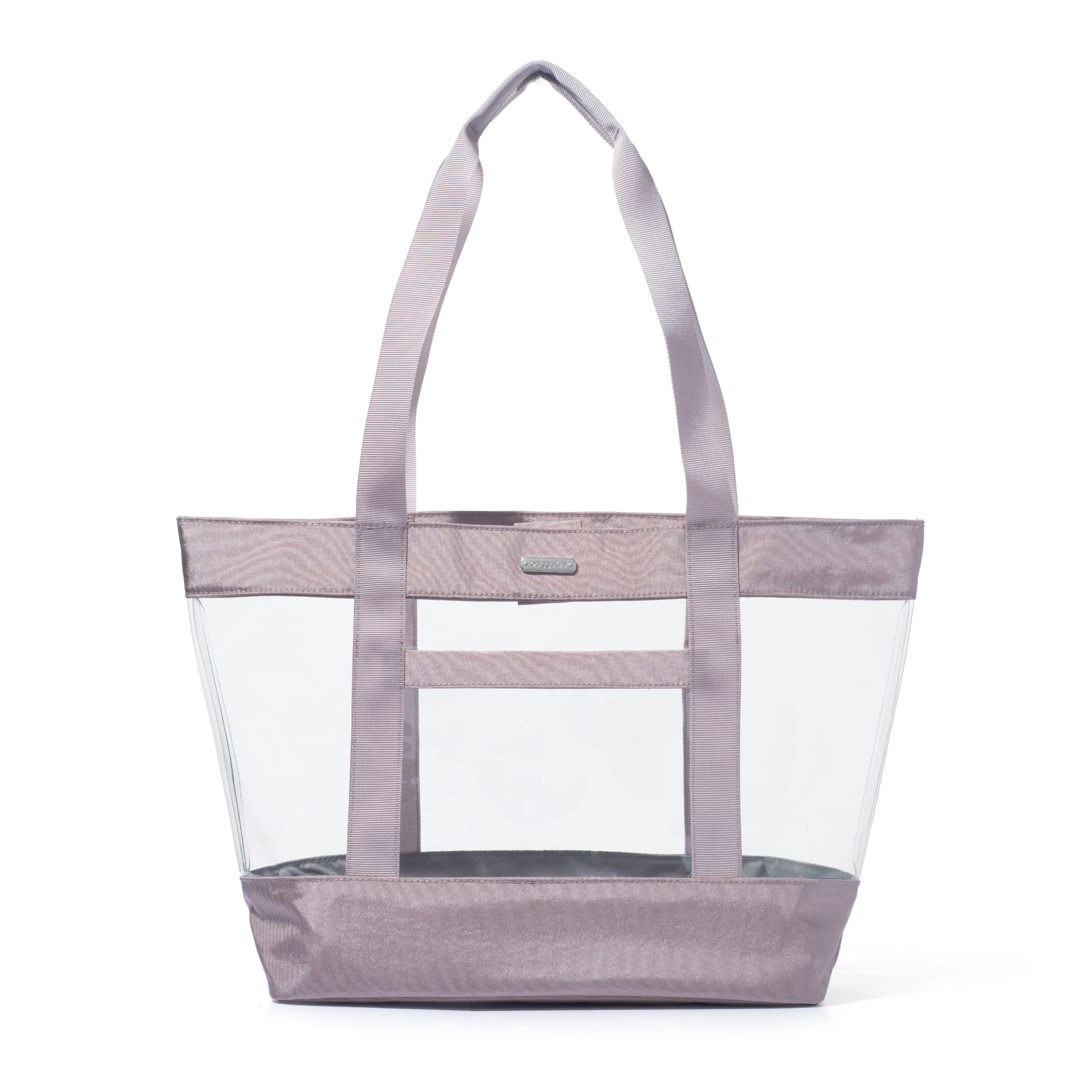 Carry Away Clear Tote Bag with Pouch | Baggallini in Pink | Medium