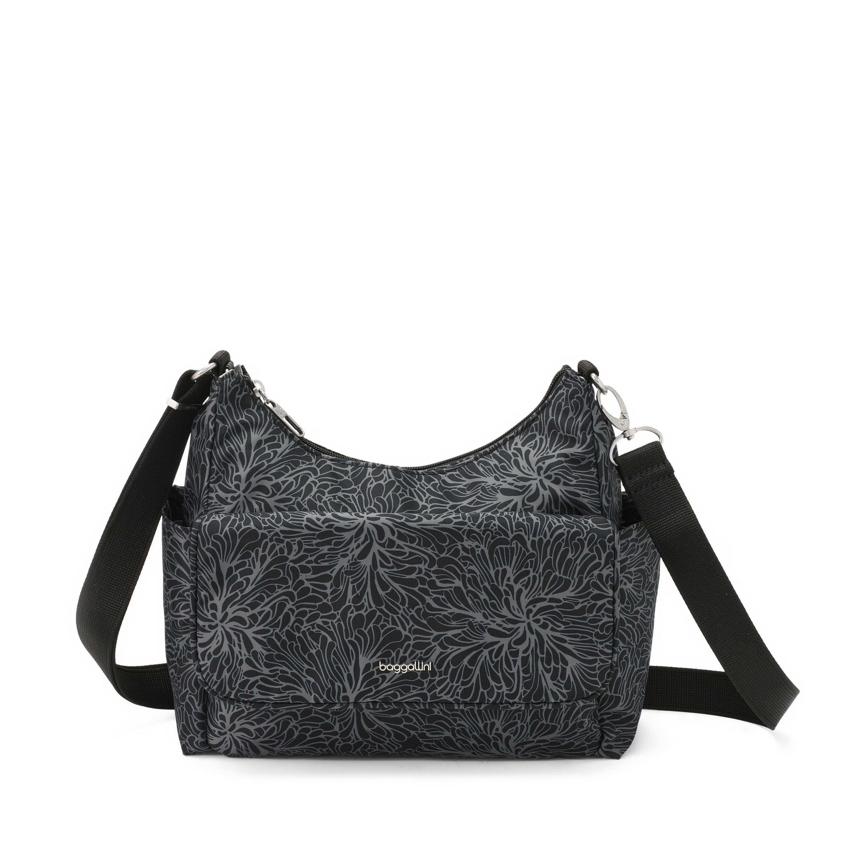 Women's Securtex® Journey Anti-Theft Hobo Bag | Baggallini in Black | Medium