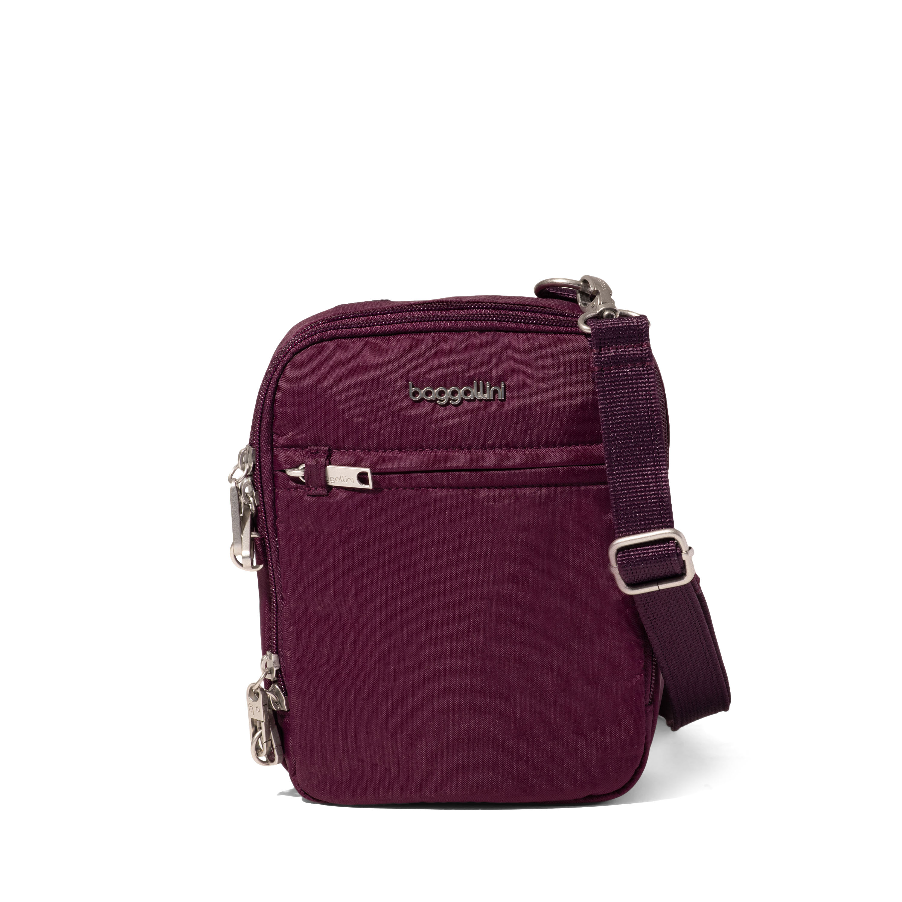 Women's Mini Everything Anti-Theft Crossbody Bag | Securtex | Baggallini in Purple | Xsmall