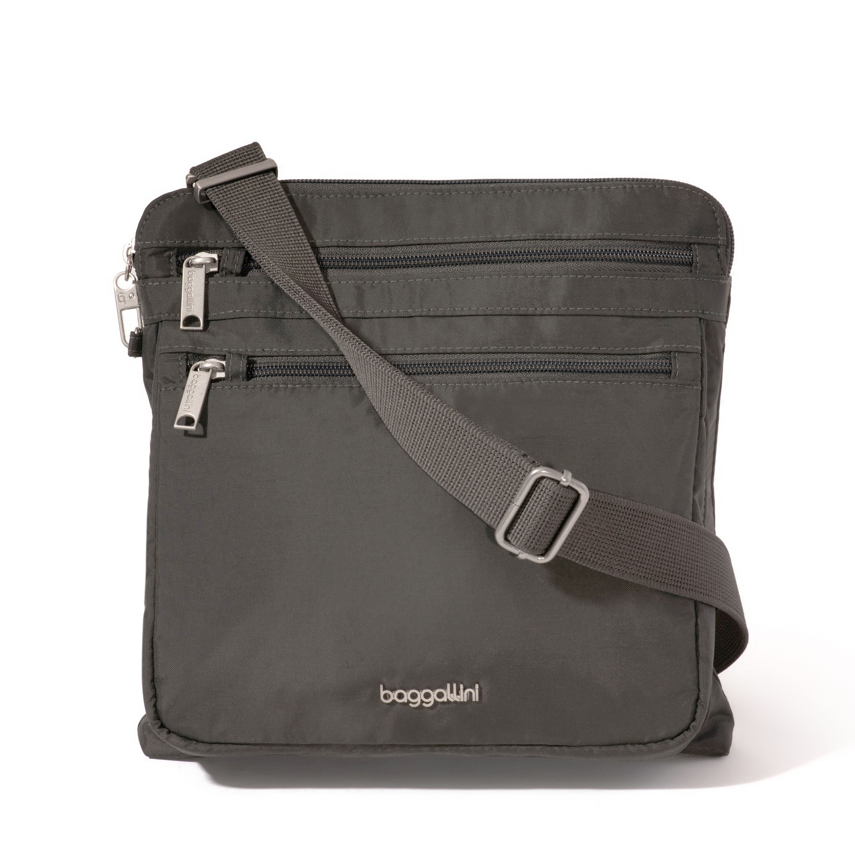 Women's Large Anti-Theft Crossbody Bag | Securtex | Baggallini in Gray | Small