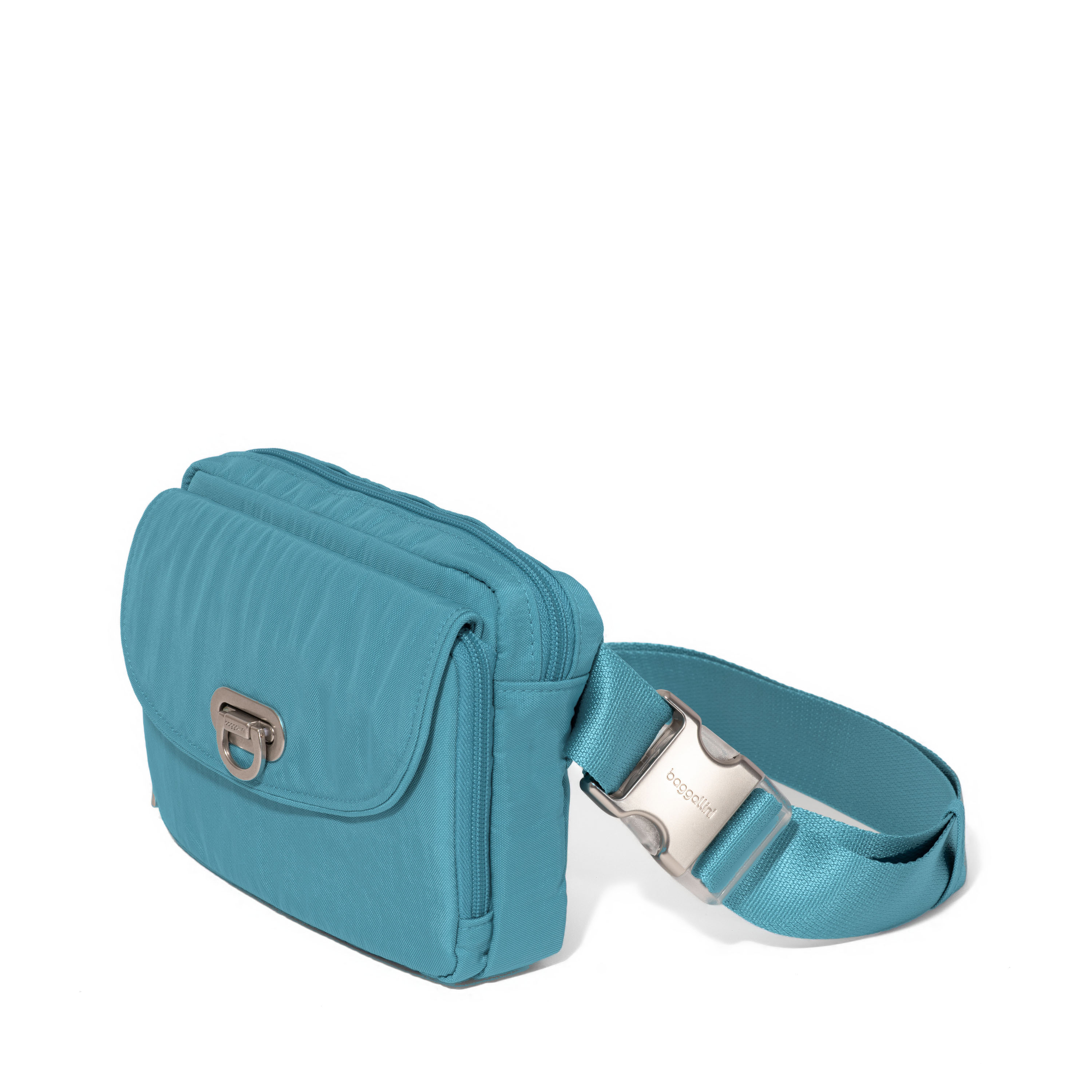 Women's Coastal Flip Lock Sling | Baggallini in Blue | Small