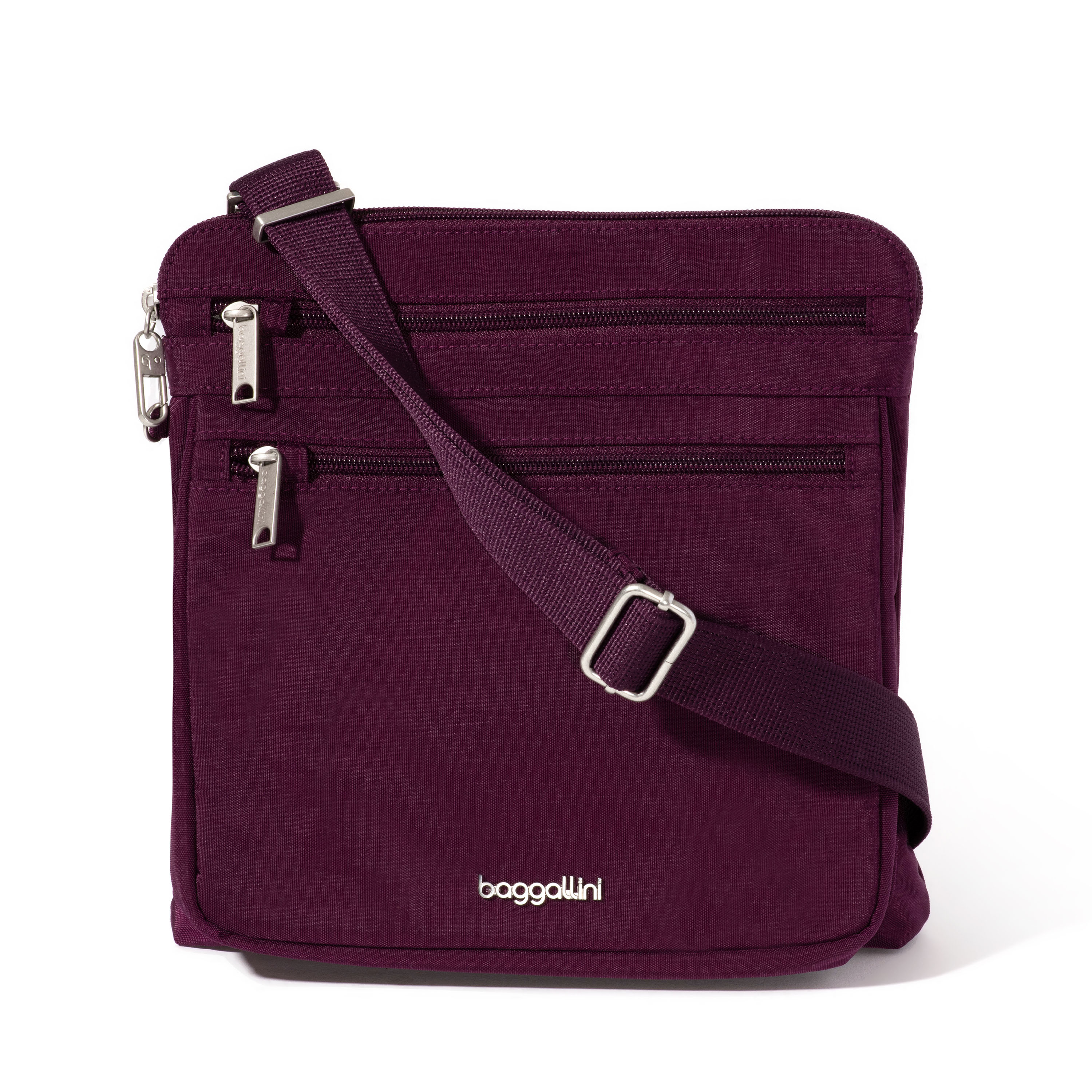 Women's Large Anti-Theft Crossbody Bag | Securtex | Baggallini in Purple | Small