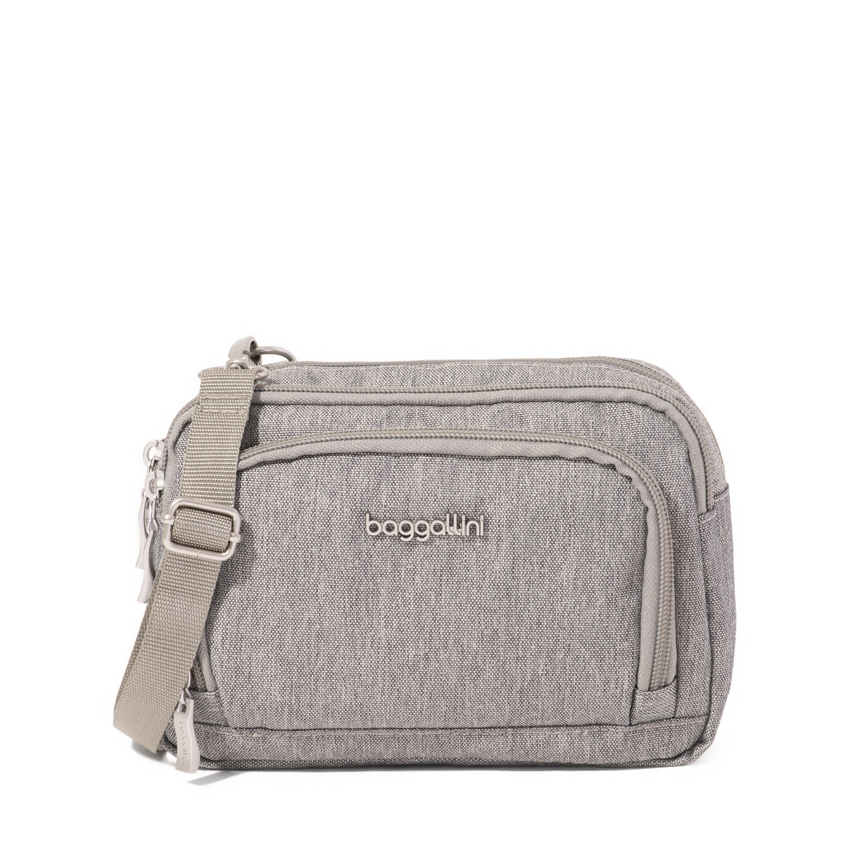 Women's Modern Everywhere Trifecta RFID Wallet Crossbody Bag | Baggallini in Black | Xsmall