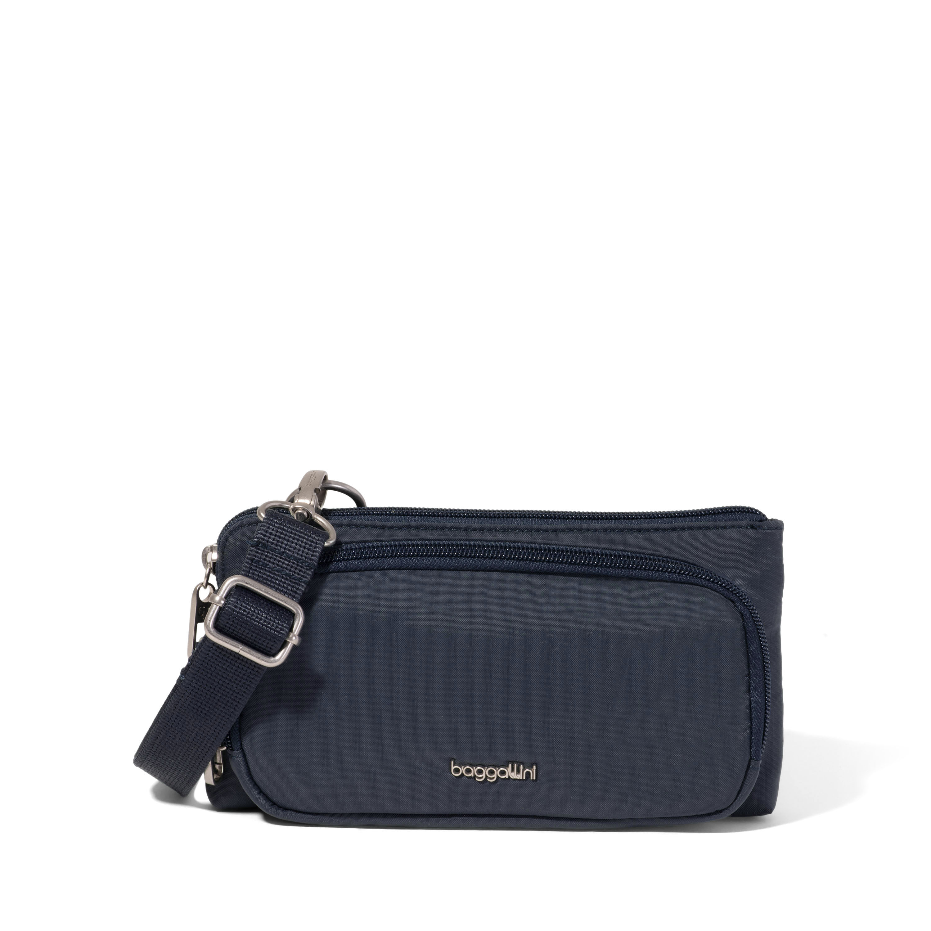 Women's Mini Wallet Anti-Theft Crossbody Bag | Securtex | Baggallini in Blue | Xsmall