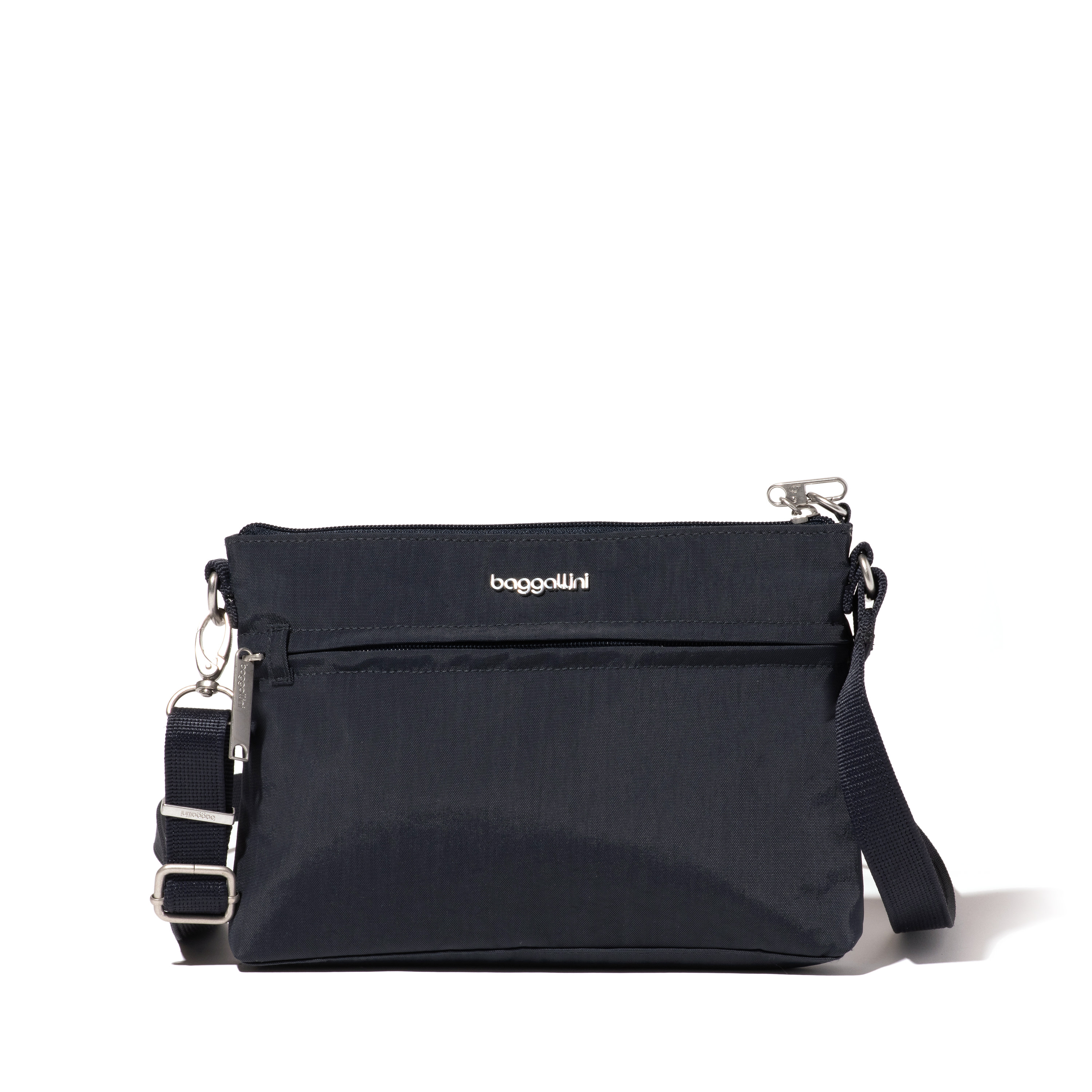 Women's Memento Anti-Theft Crossbody Bag | Securtex | Baggallini in Blue | Small