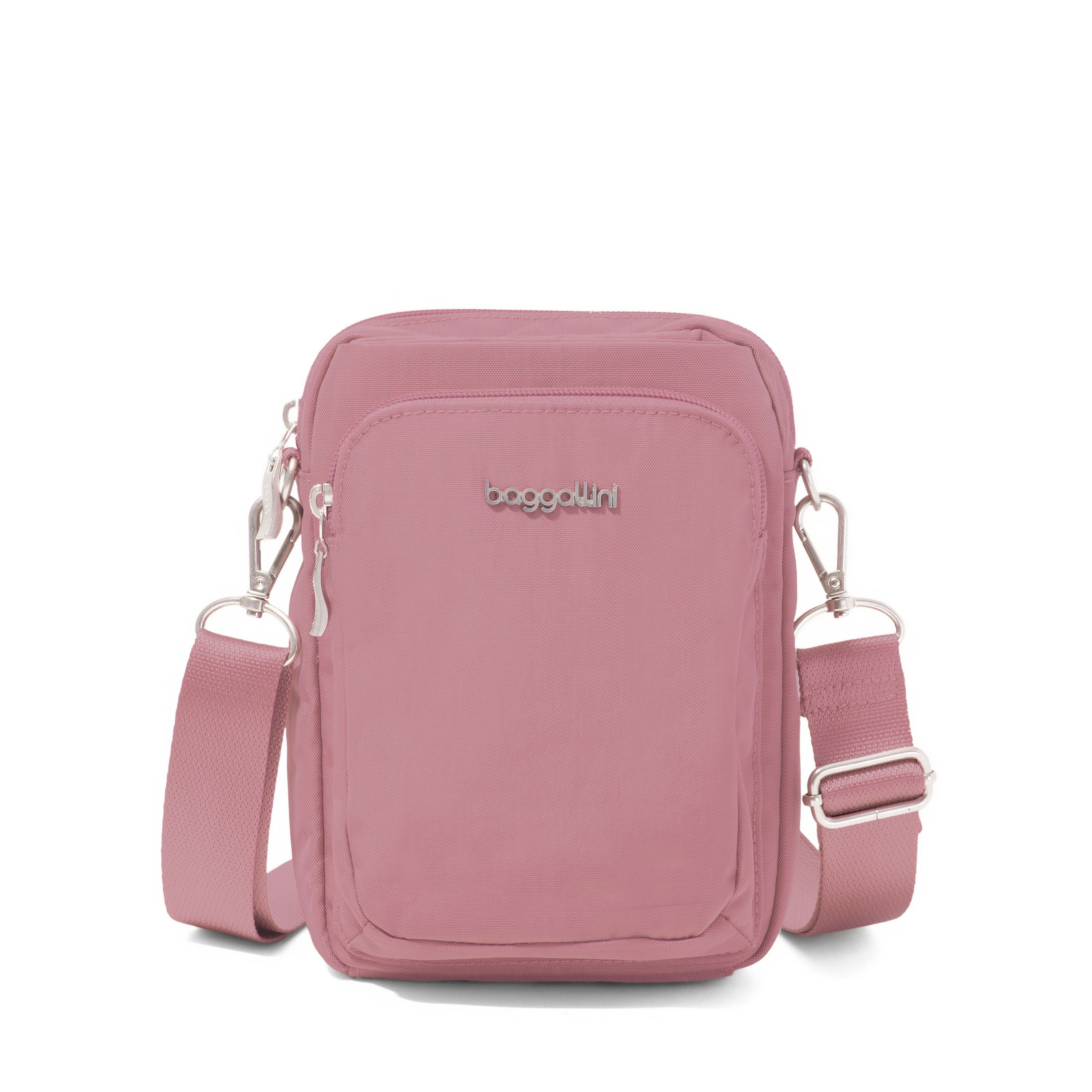Women's True Classic Explorer Crossbody Bag | Baggallini in Pink | Small