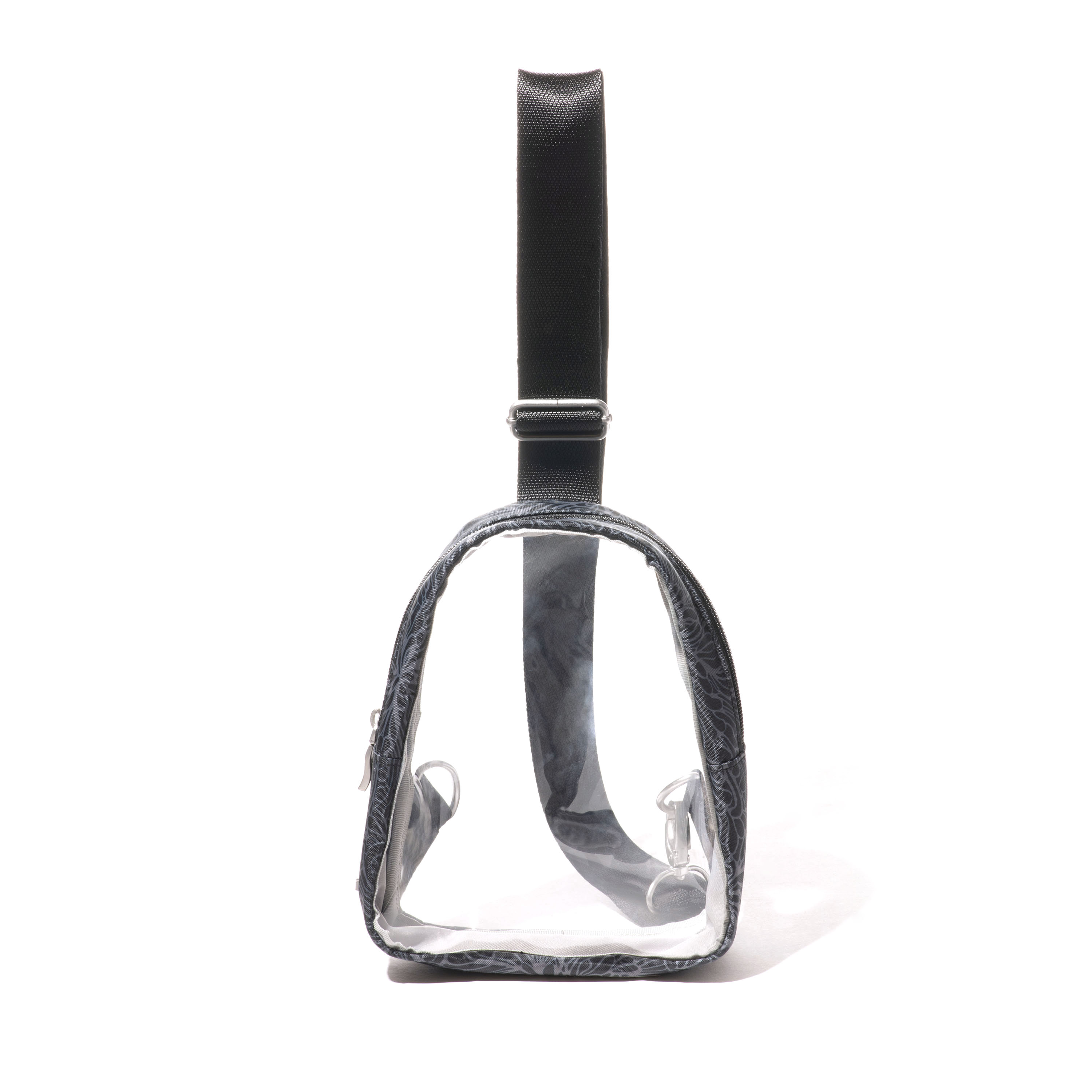 Women's True Classic Clear Stadium Mini Sling | Baggallini in Black | Small | Water-Resistant