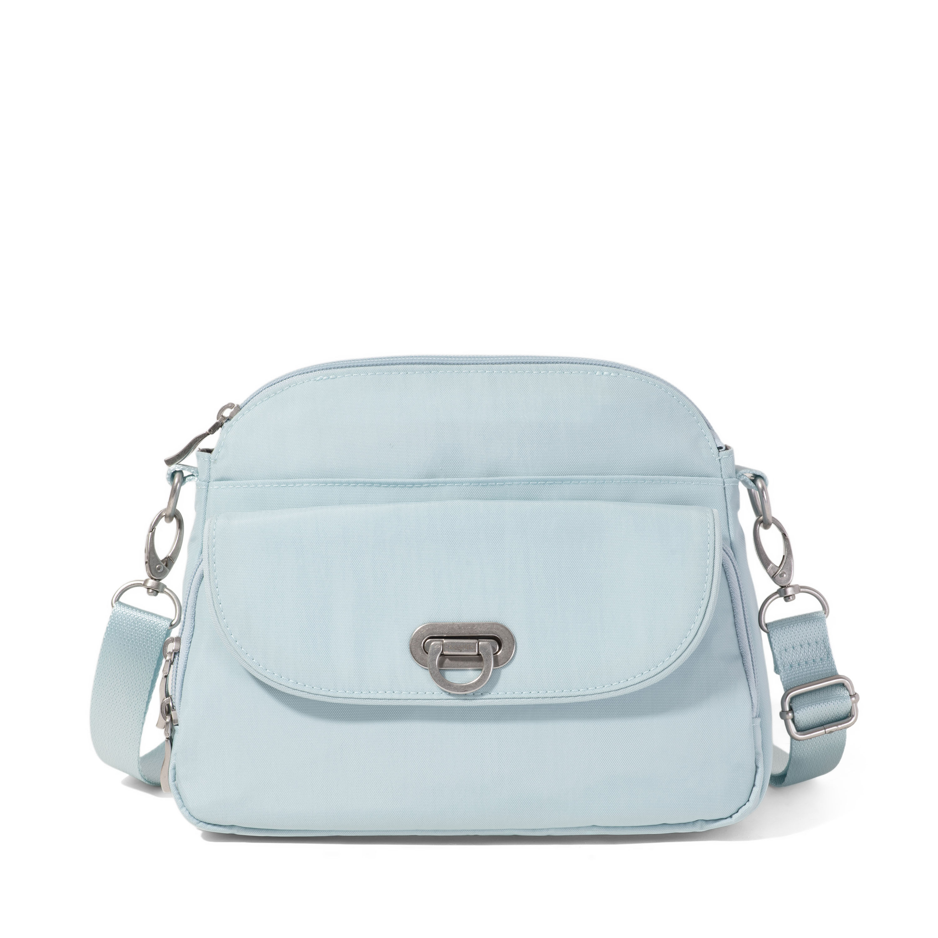 Women's Coastal Flip Lock Crossbody Bag | Baggallini in Blue | Small