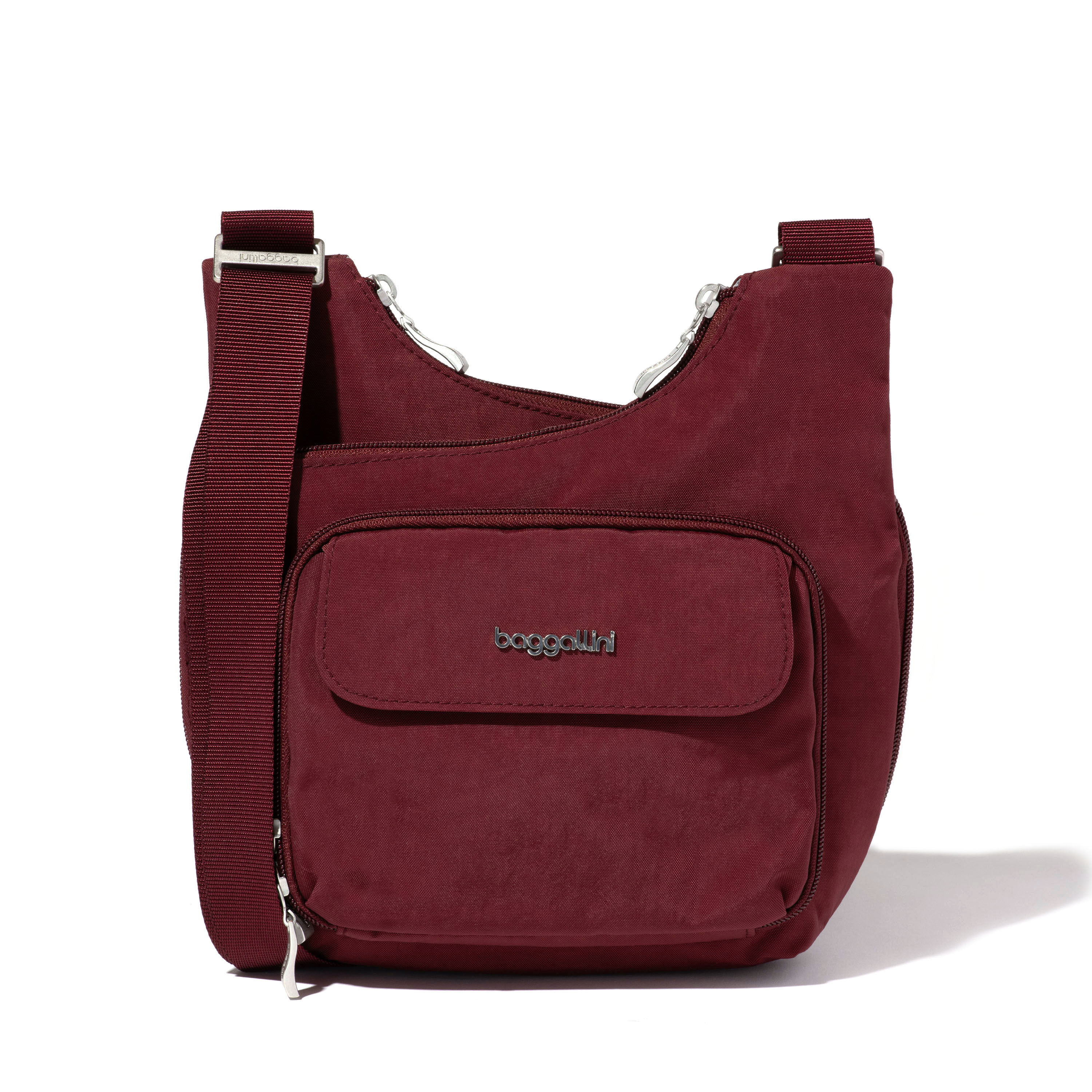 Baggllini Small Size Criss Cross Bag - Dark Cherry