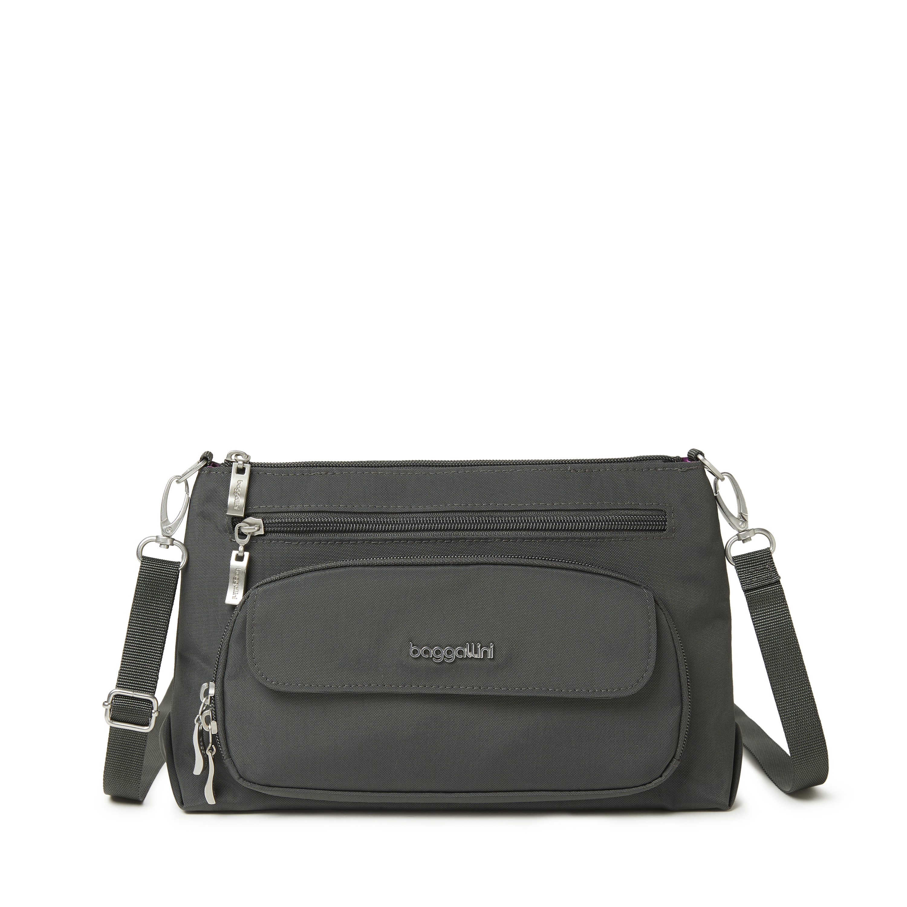 Baggallini Women's Original Rfid Everyday Crossbody Bag - Charcoal