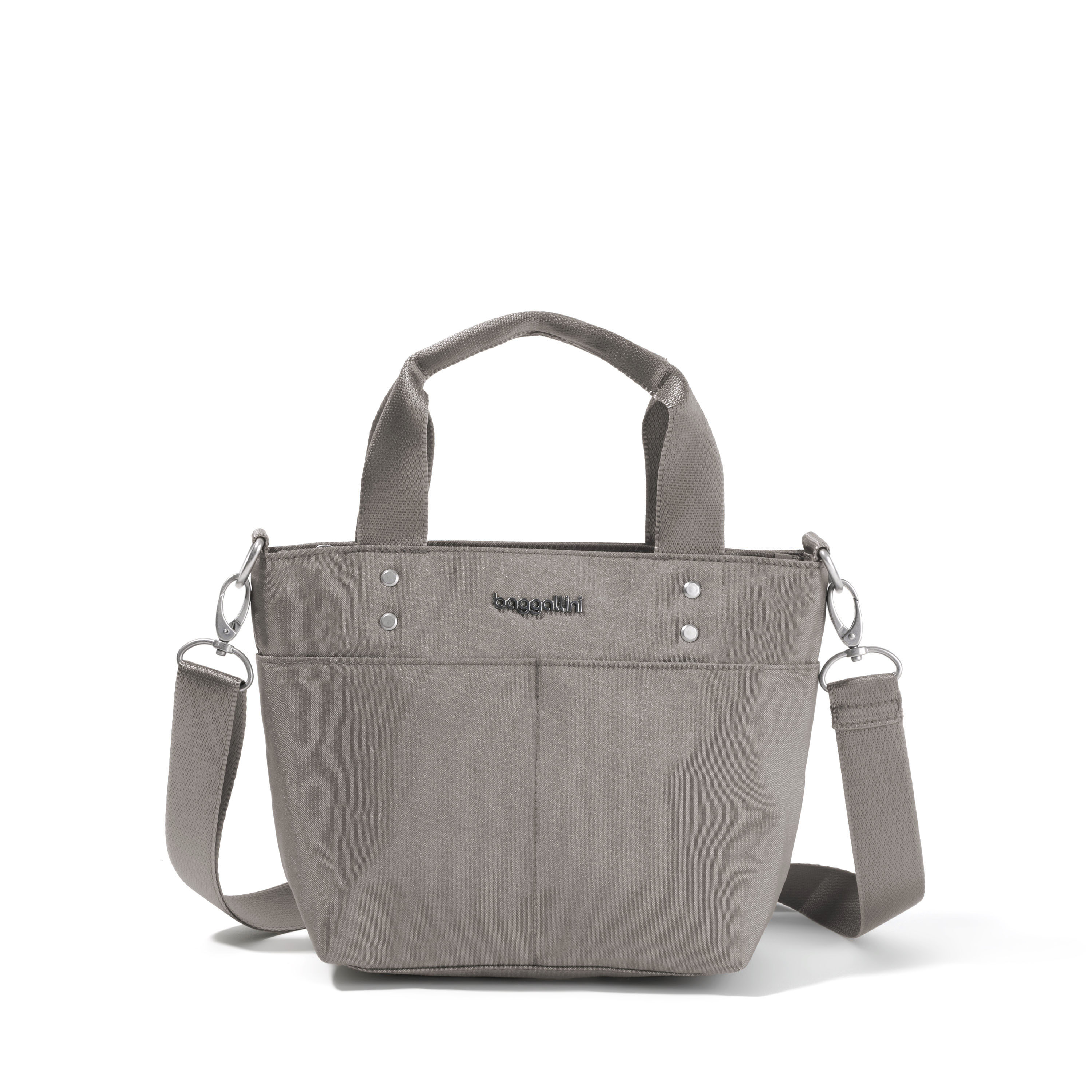True Classic Mini Tote Bag | Baggallini in Gray | Xsmall