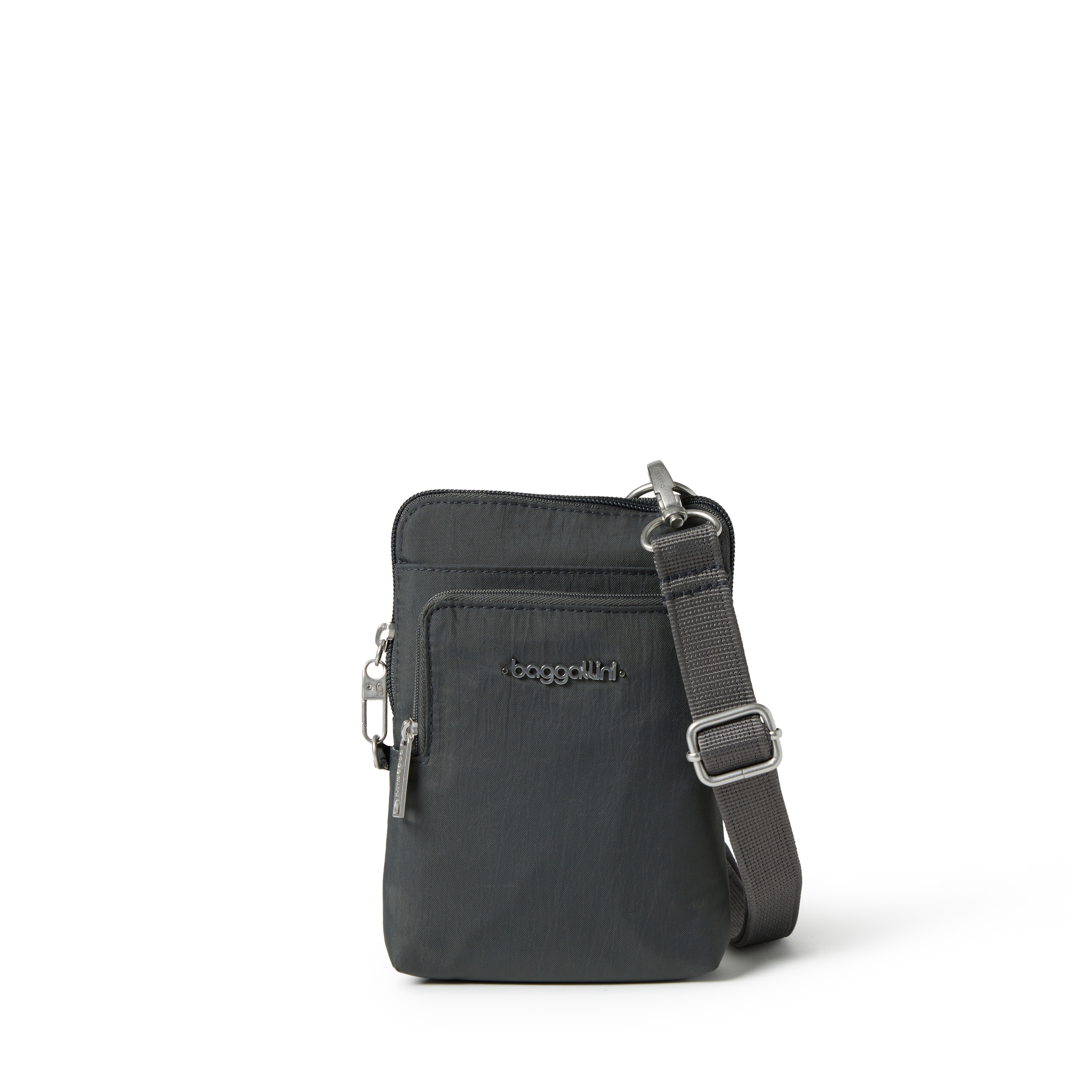 Women's Activity Anti-Theft Crossbody Bag | Securtex | Baggallini in Charcoal | Xsmall