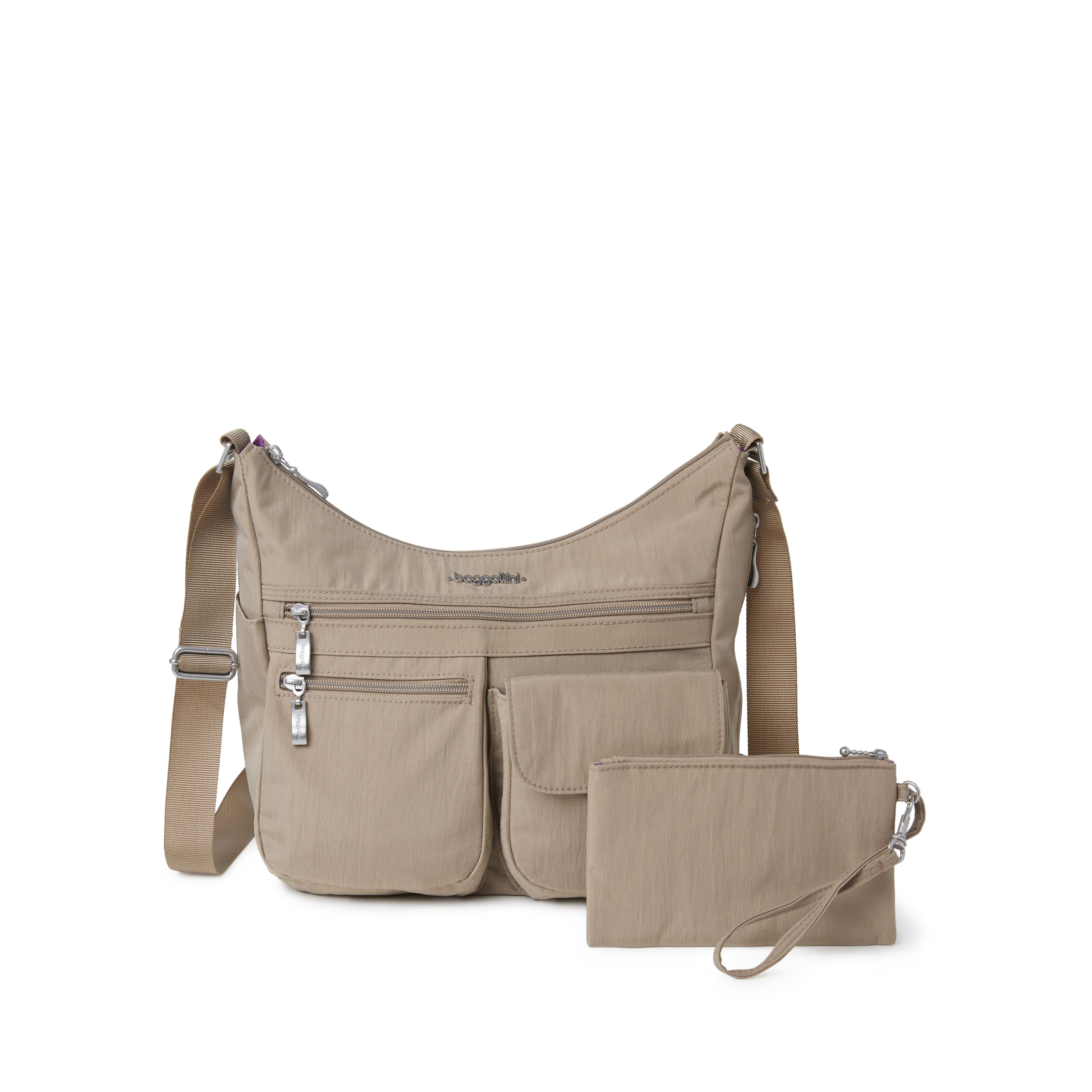 Women's Everywhere Bag with RFID | Baggallini in Beige | Medium