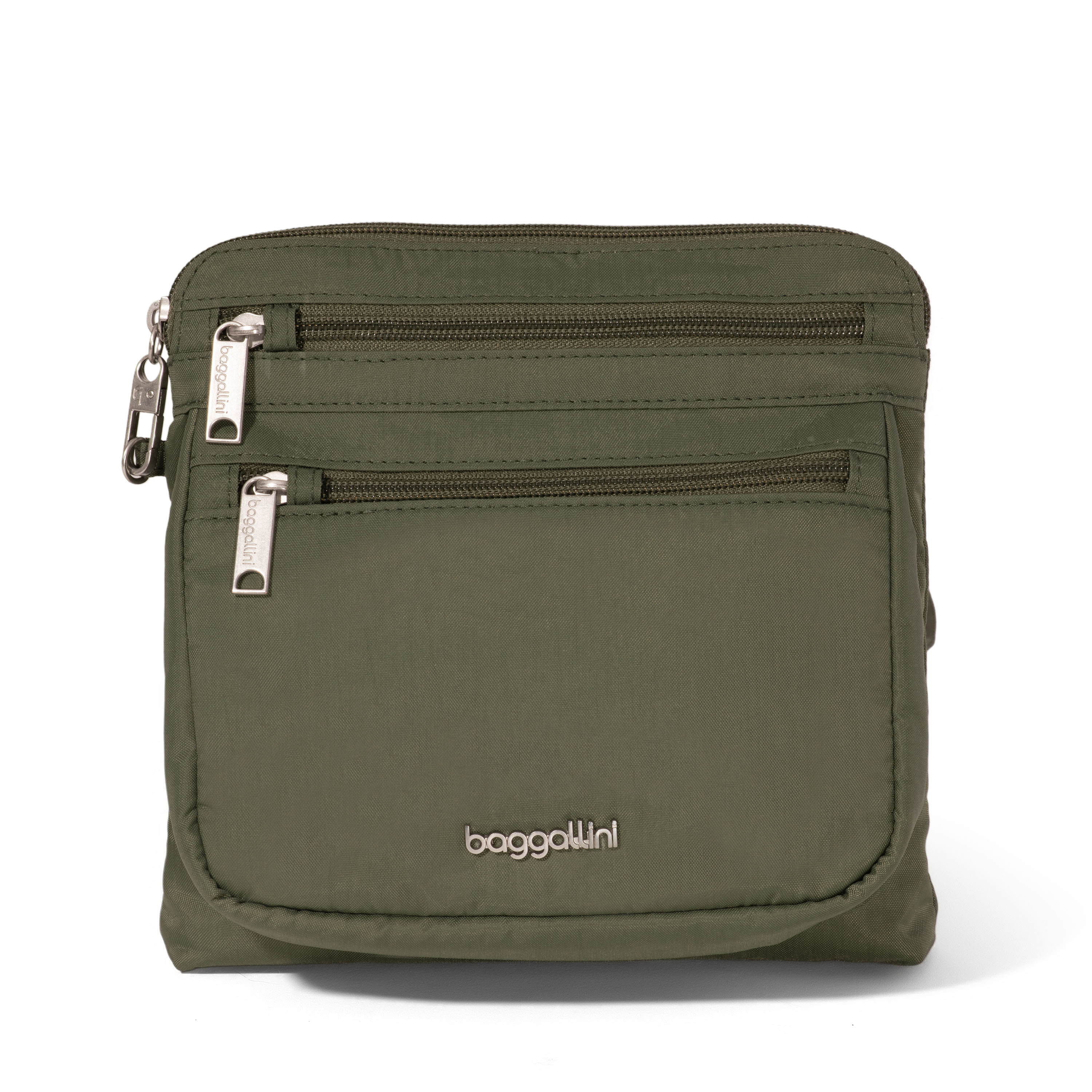 Women's Anti-Theft Crossbody Bag | Securtex | Baggallini in Green | Small