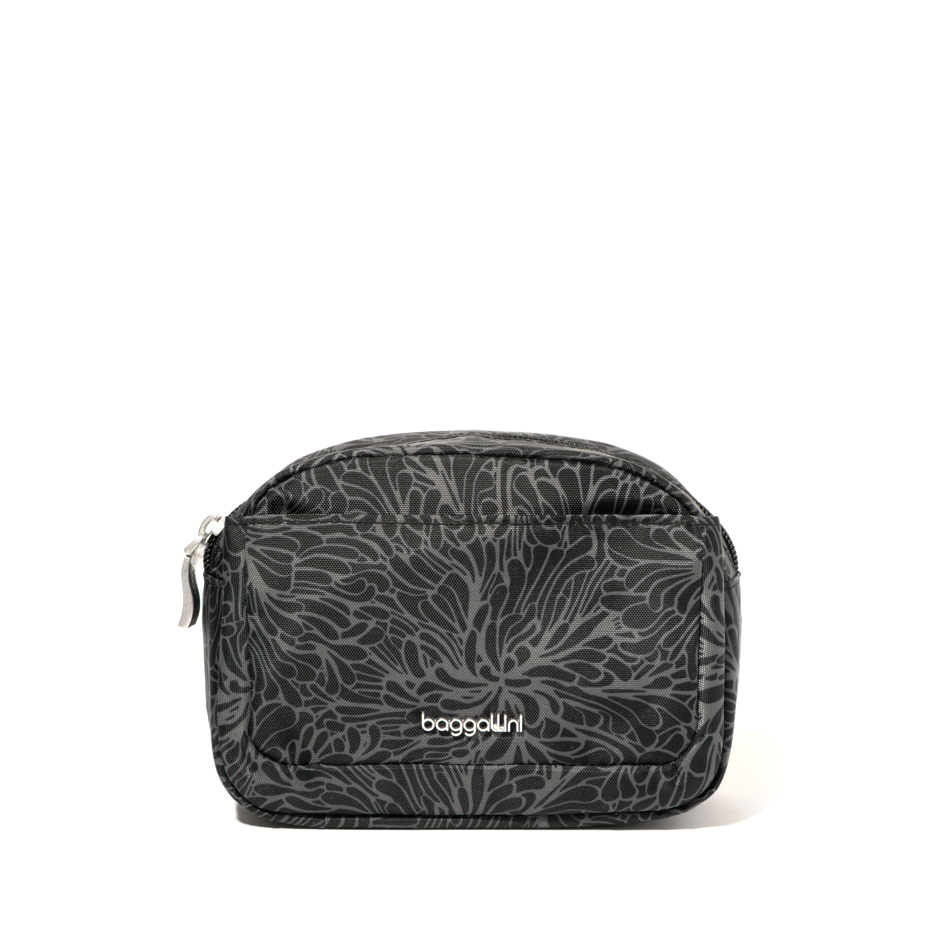 Baggallini Mini Pocket Cosmetic Bag - Silver Metallic