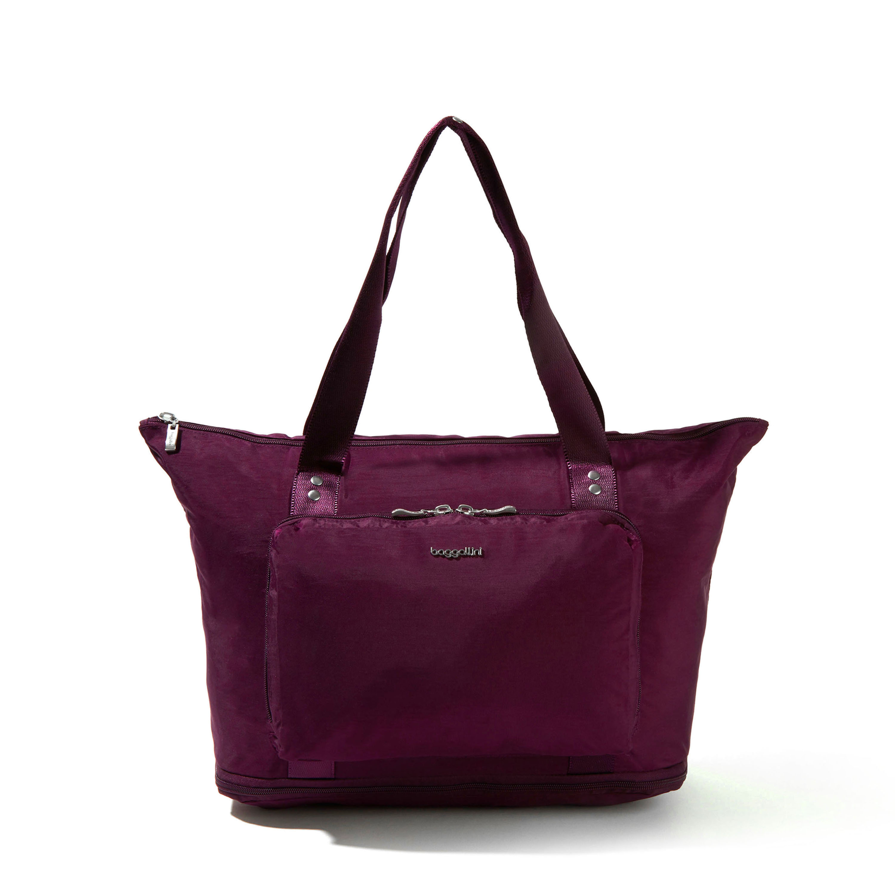Carryall Expandable Packable Tote Bag | Baggallini in Purple | Small
