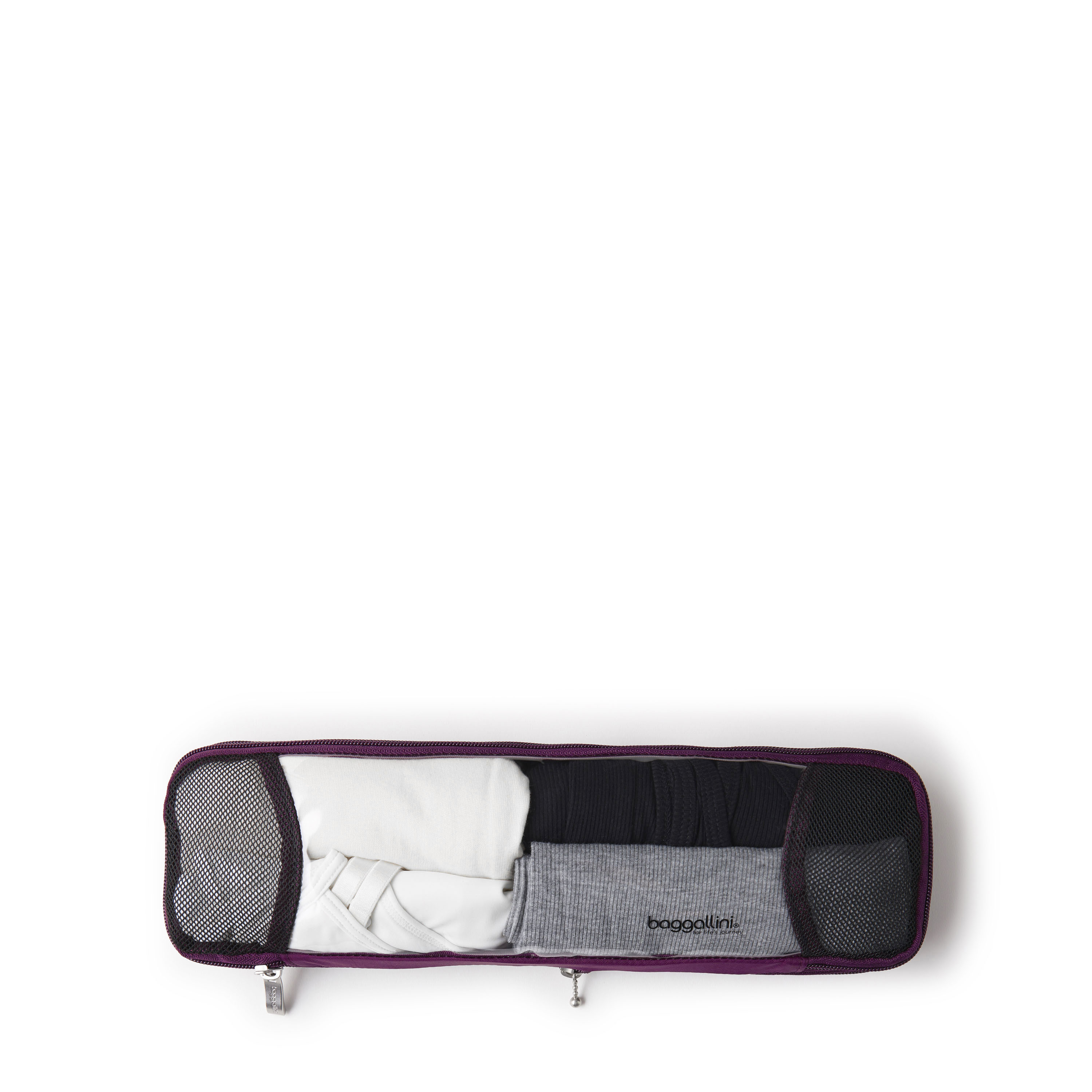 Long Compression Cube | Baggallini in Purple | Xsmall