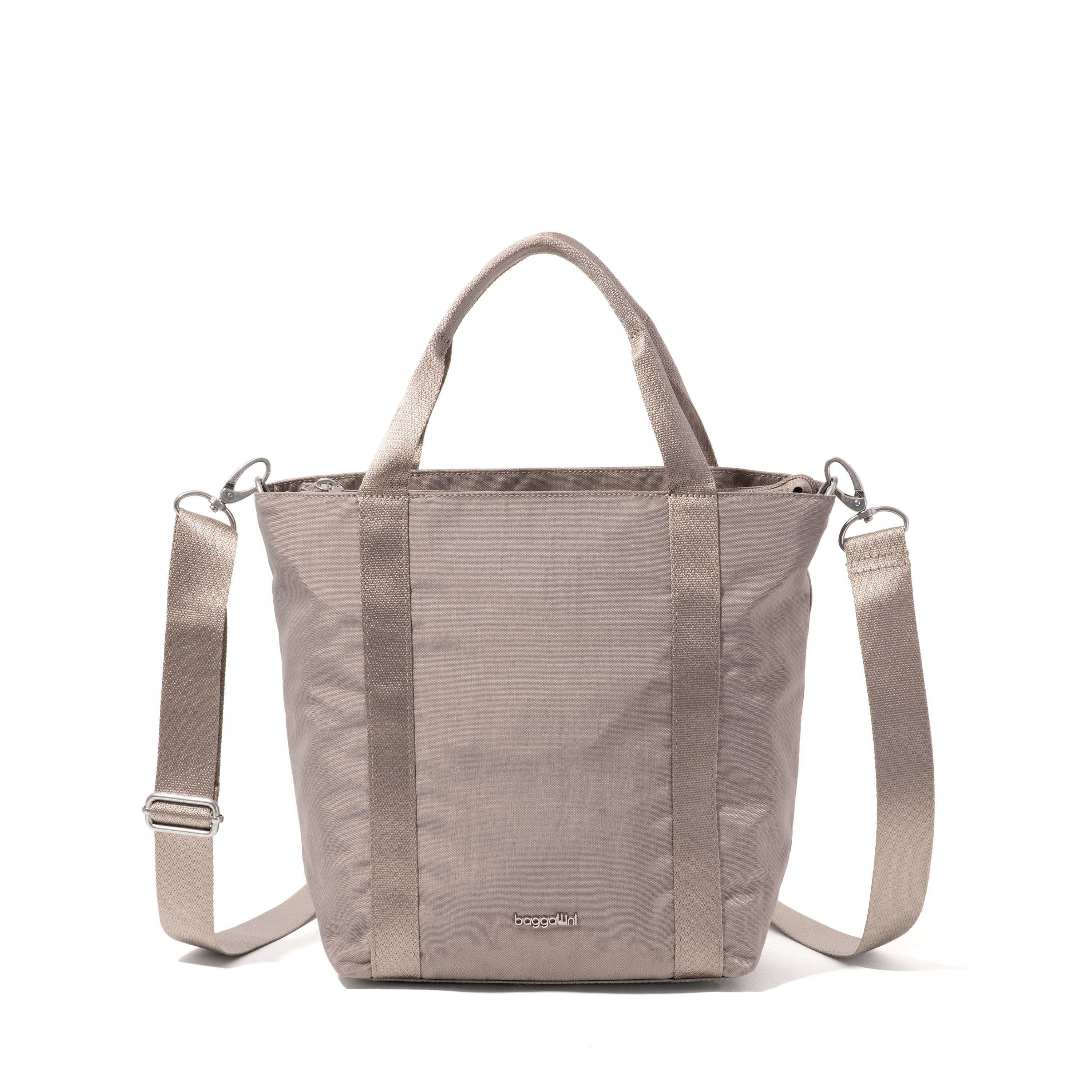 Women's Via Small Crossbody Bag | Baggallini in Beige | Medium