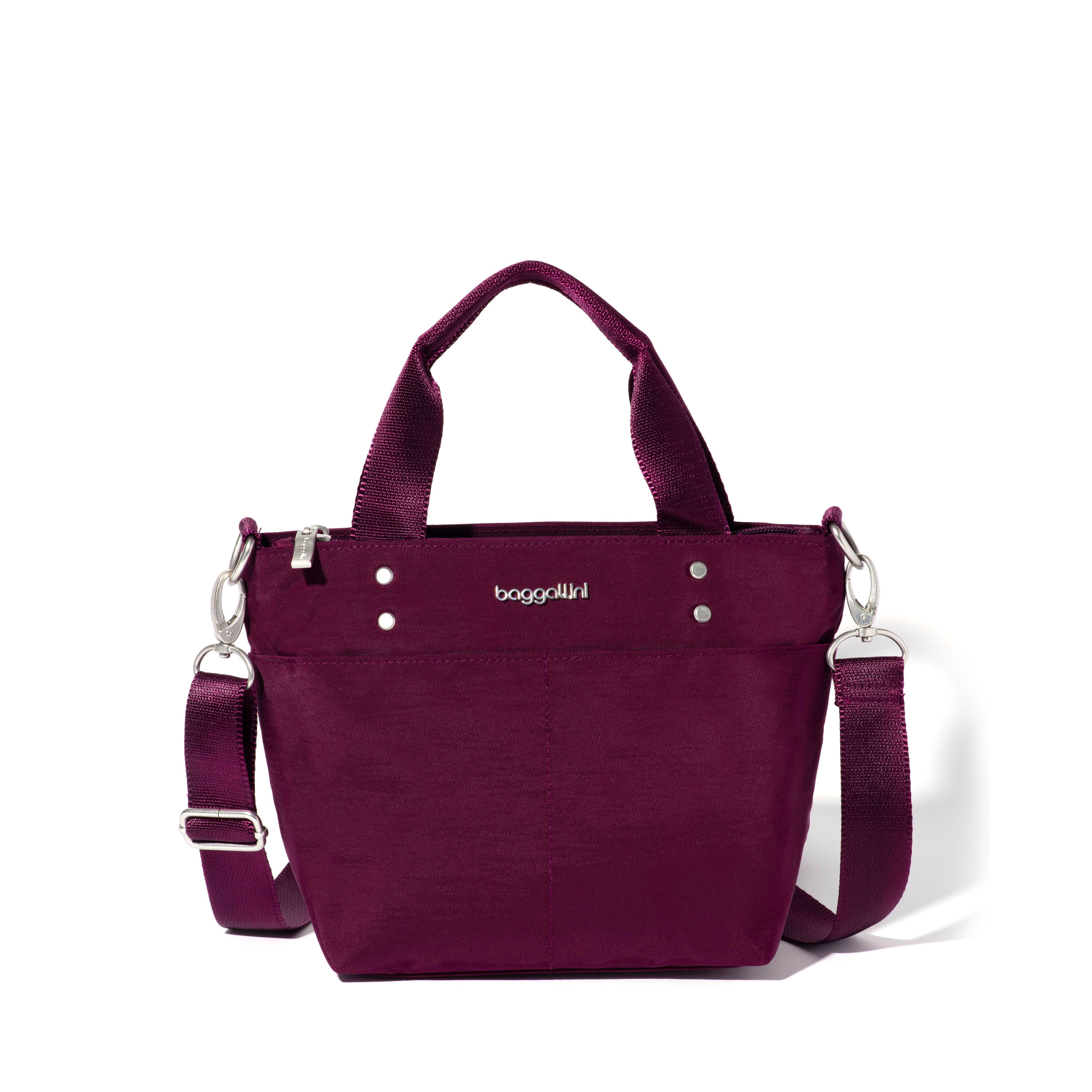 True Classic Mini Tote Bag | Baggallini in Purple | Xsmall