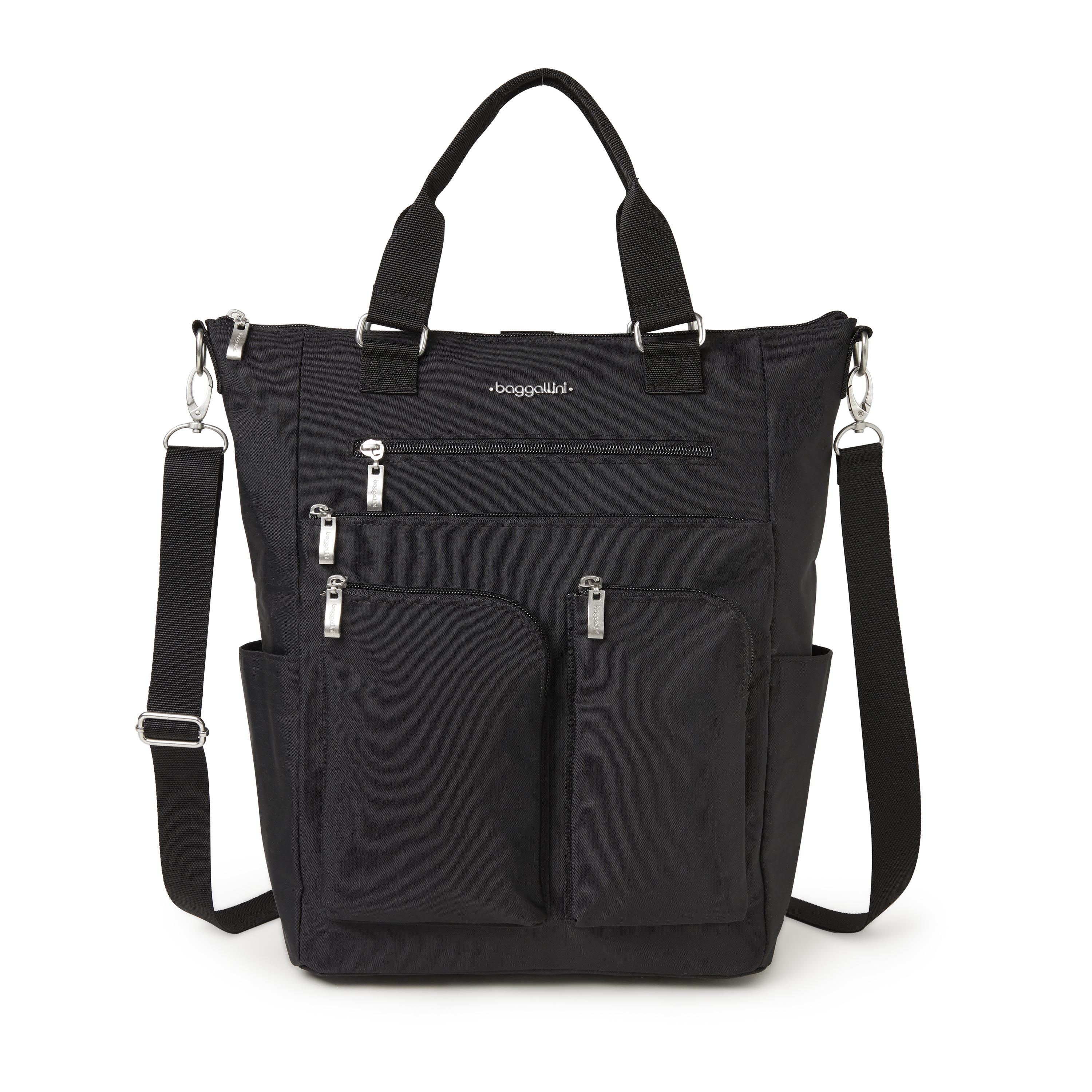 Legacy All Set 3 In 1 Tote Bag Backpack | Baggallini in Black | Medium | Water-Resistant