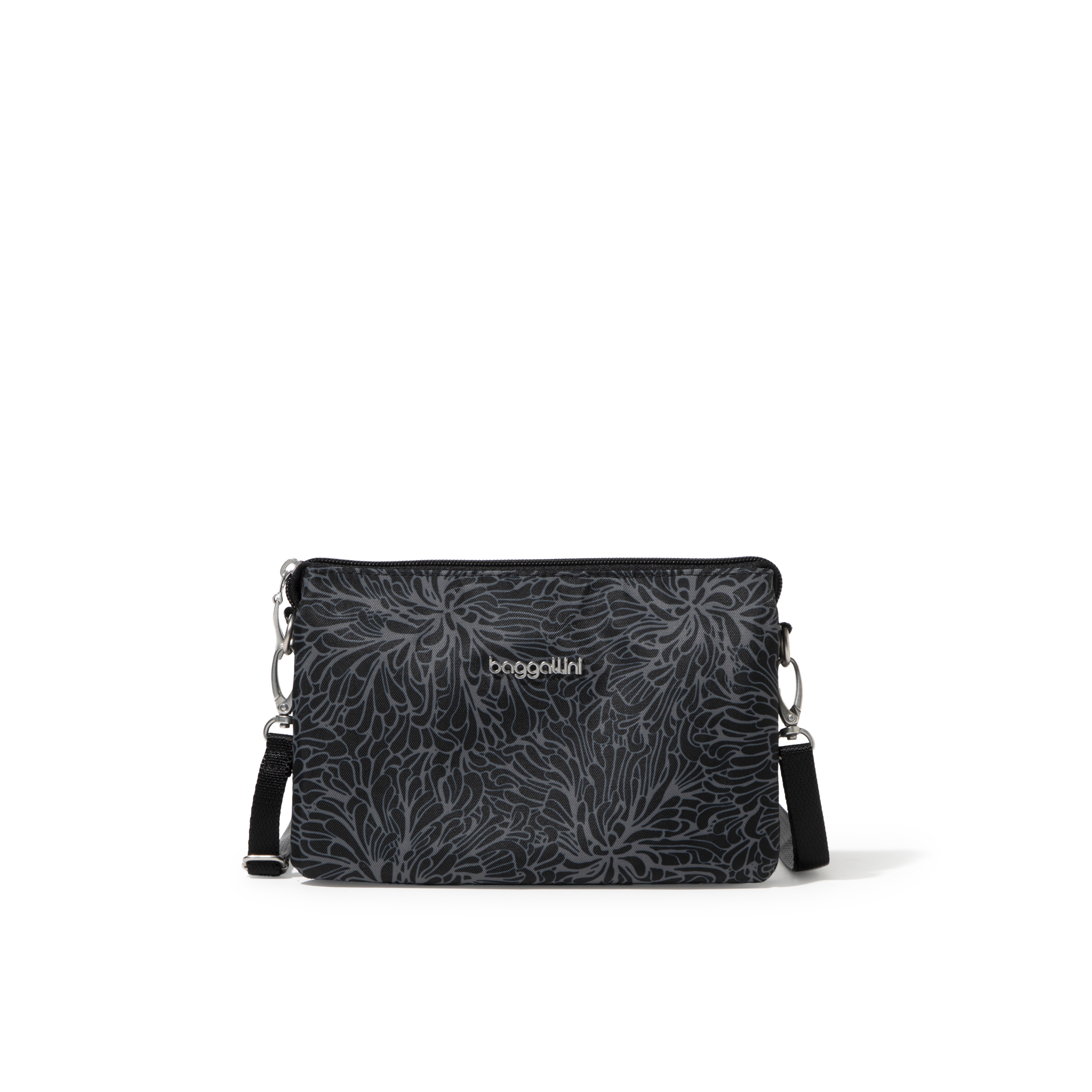 Baggallini The Only Small Crossbody Handbag - Midnight Blossom Print