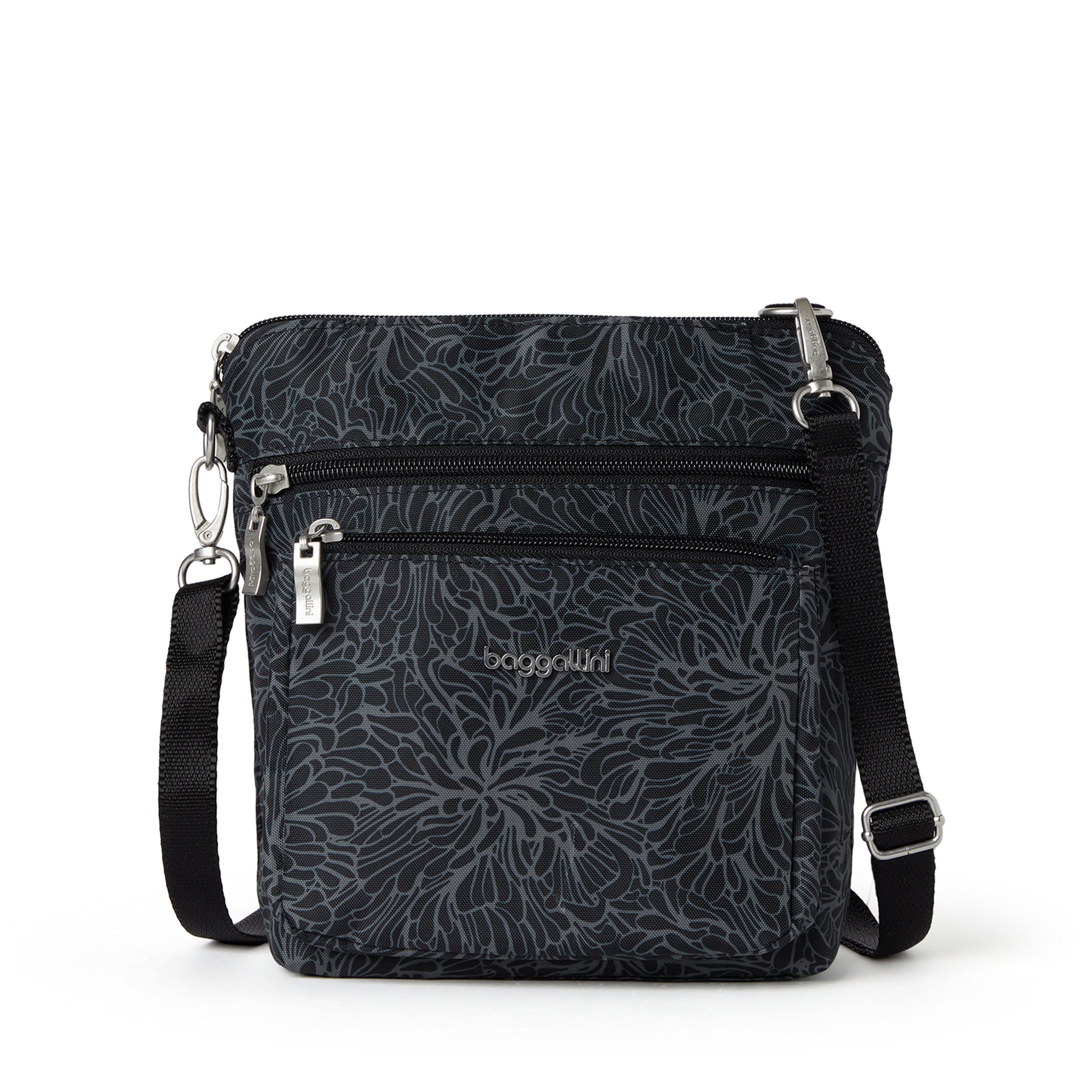 Baggallini Modern Pocket Adjustable Strap Crossbody Bag - Midnight Blossom