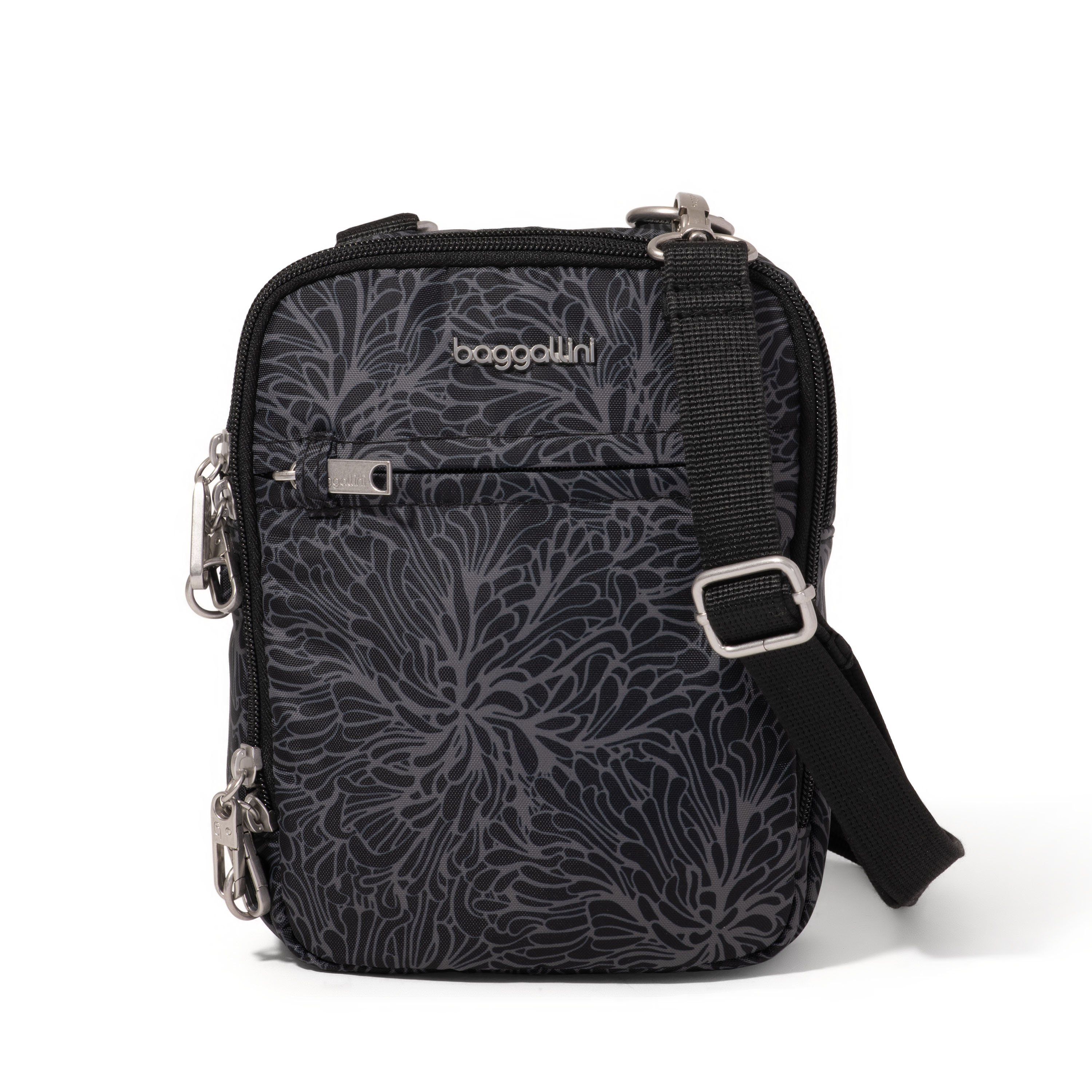 Women's Mini Everything Anti-Theft Crossbody Bag | Securtex | Baggallini in Black | Xsmall